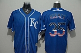 Kansas City Royals #35 Eric Hosmer Blue USA Flag Fashion Stitched MLB Jersey,baseball caps,new era cap wholesale,wholesale hats